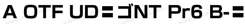 A OTF UD新ゴNT Pr6 B字体转换